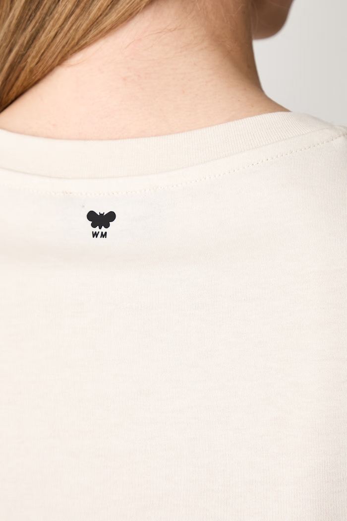 Weekend Max Mara T-shirt damski bawełniany WKDEDISON 2625976041600 beżowy