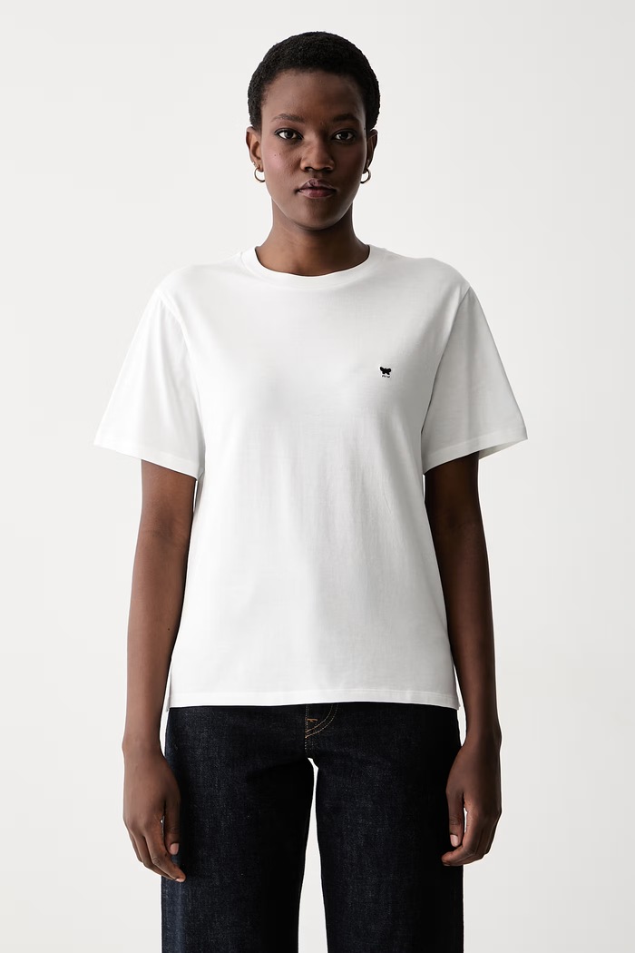 Weekend Max Mara T-shirt damski bawełniany WKDVENACO biały 2625976031600