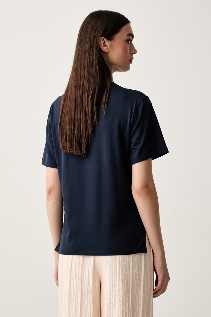 Abbigliamento Weekend Max Mara t-shirt da donna in cotone WKDVENACO 2625976031600 blu navy