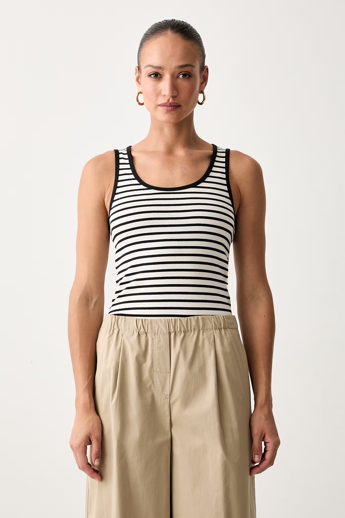 Weekend Max Mara top damski bawełniany z elastanem WKDMULTIK czarny 2625946011600
