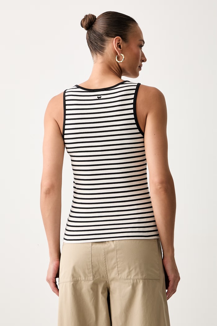Odzież Weekend Max Mara top damski bawełniany z elastanem WKDMULTIK 2625946011600 czarny