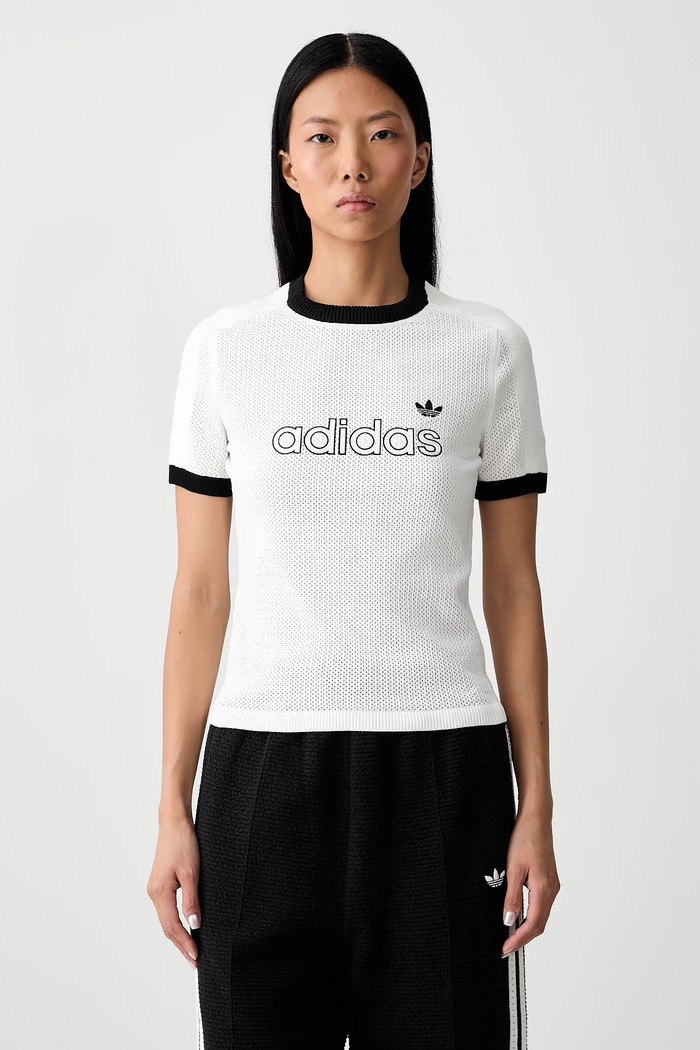 adidas Originals Mesh Cali majica za žene bijela KQ5830