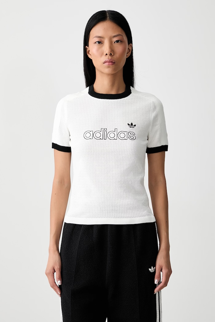adidas Originals Mesh Cali majica za žene bijela KQ5830