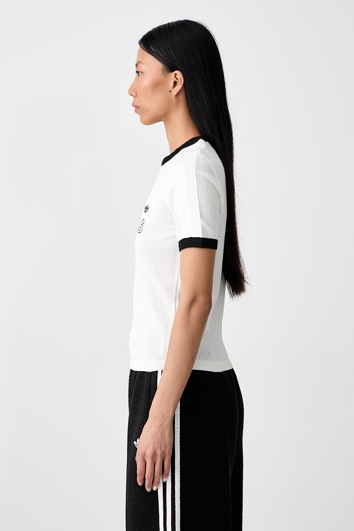 adidas Originals Mesh Cali majica za žene bijela KQ5830