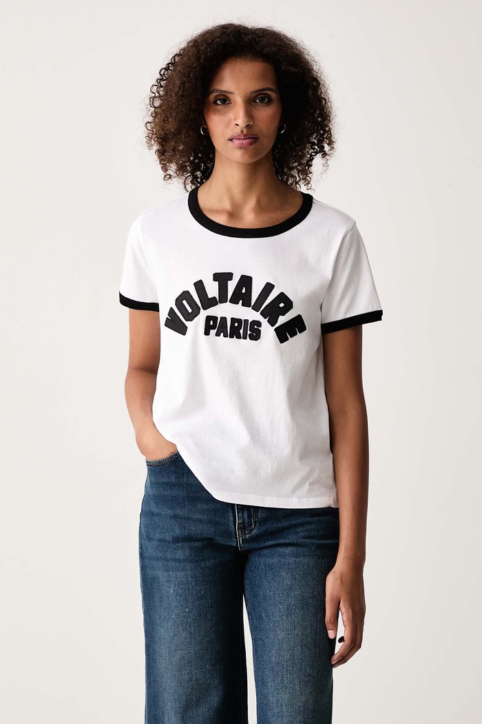 Zadig&Voltaire Тениска дамска от памук ALYS бял JWTS02851
