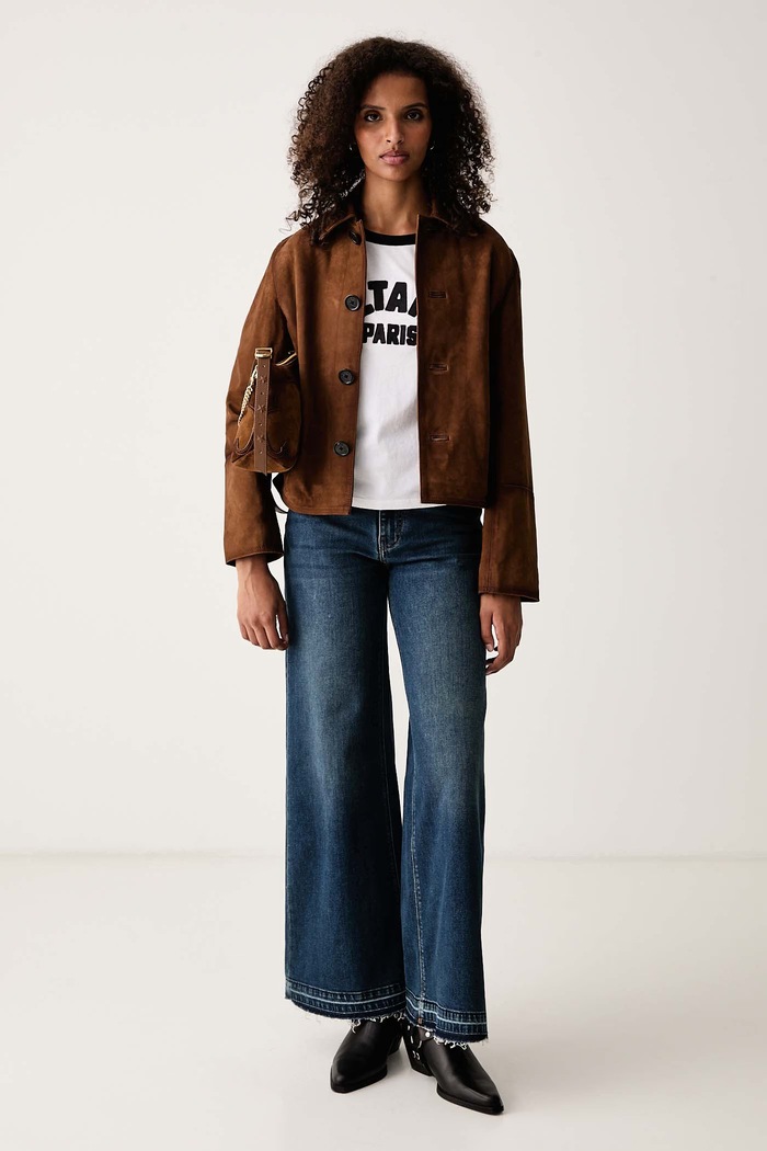 Zadig&Voltaire Тениска дамска от памук ALYS JWTS02851 бял AW26