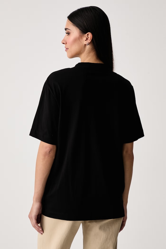 Odzież EA7 Emporio Armani T-shirt damski bawełniany AF12503.7W001418 czarny