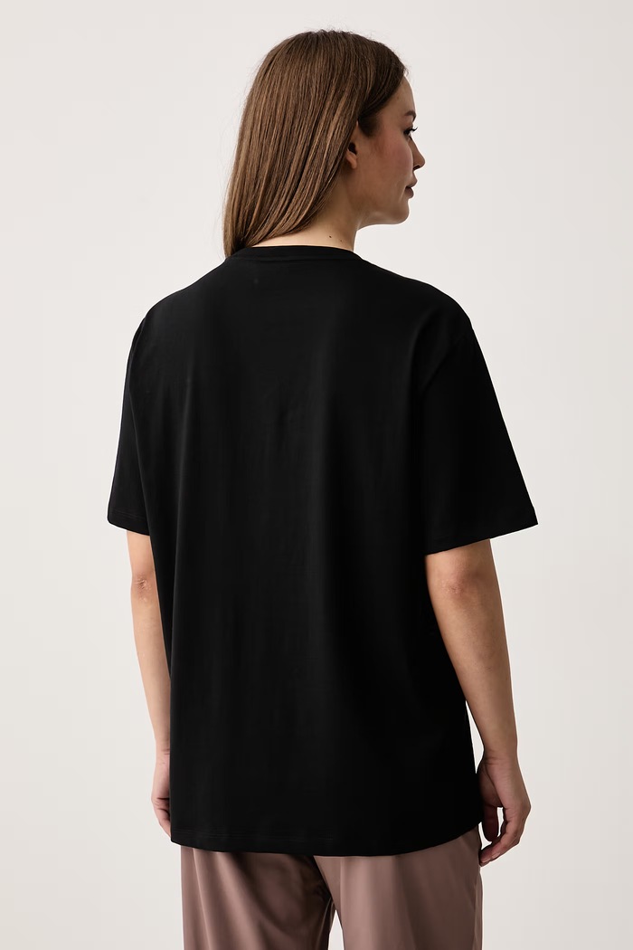 Odzież EA7 Emporio Armani T-shirt damski bawełniany AF21636.7W001565 czarny