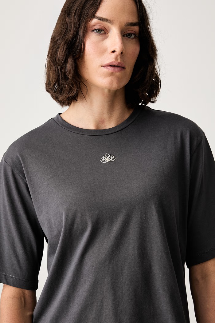 EA7 Emporio Armani T-shirt treningowy damski bawełniany szary AF21060.7W001345