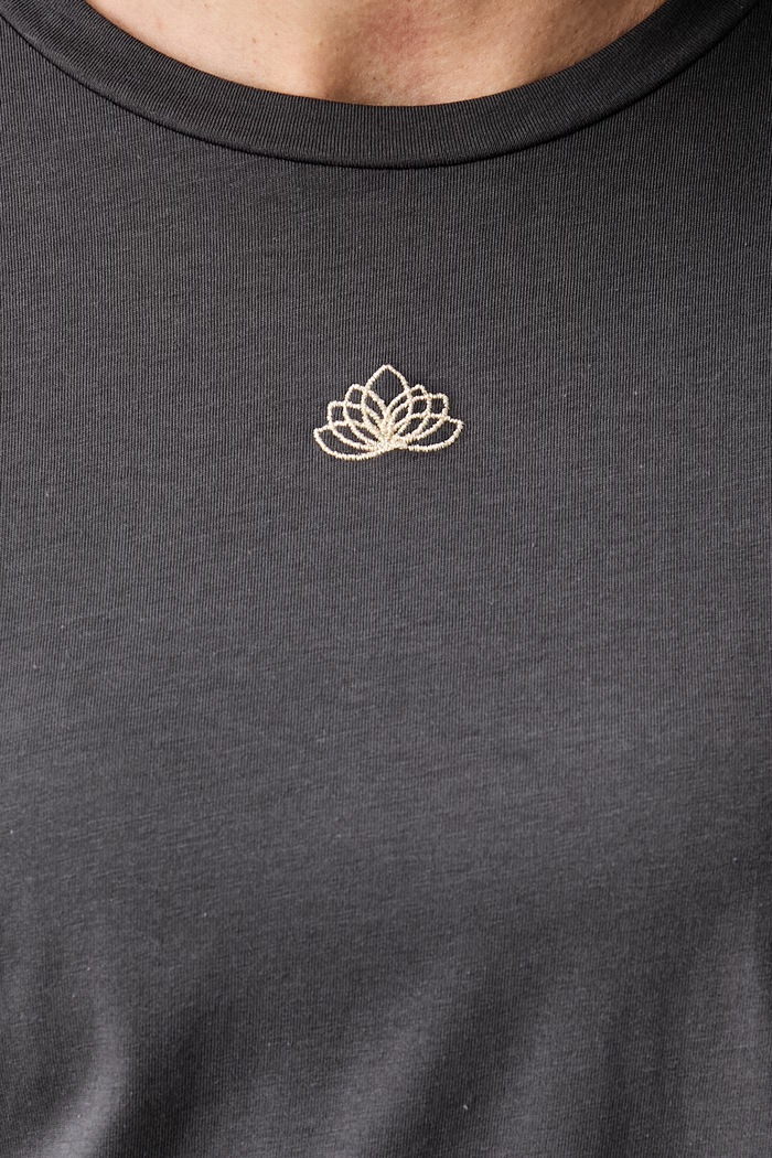EA7 Emporio Armani T-shirt treningowy damski bawełniany AF21060.7W001345 szary