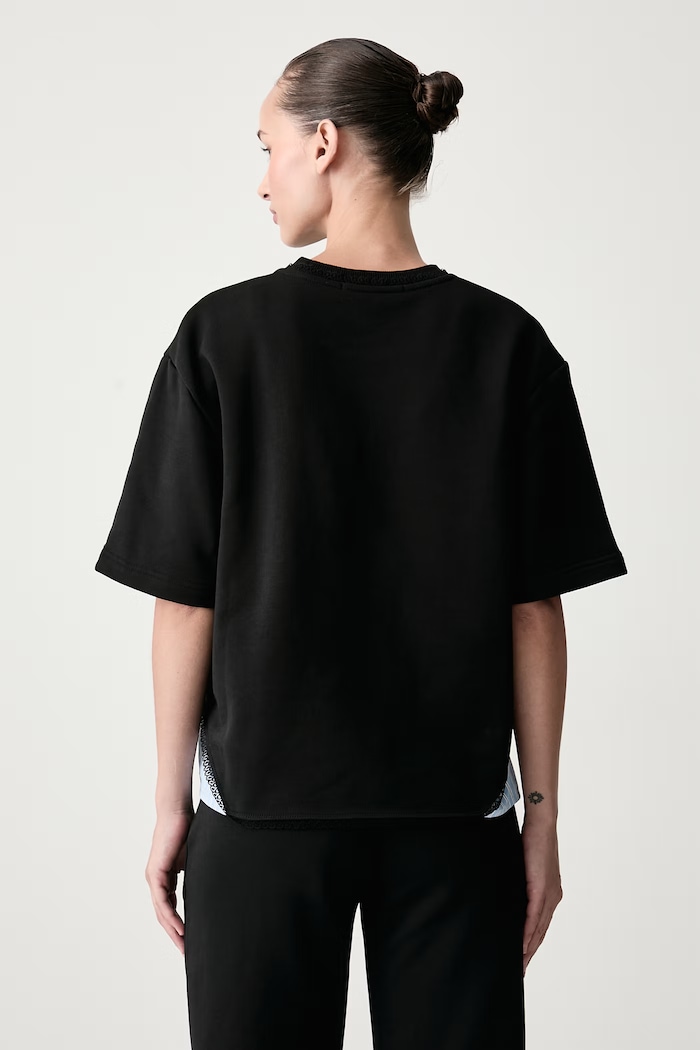 Ρούχα MSGM T-shirt γυναικείο βαμβακερό 4141MDM114.267799 μαύρο