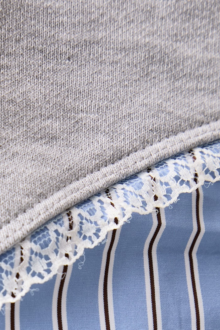 T-shirt γυναικείο με βαμβάκι MSGM 4141MDM114.267781 γκρί