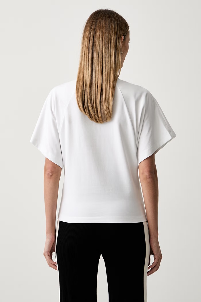 Odzież Patrizia Pepe T-shirt damski bawełniany 8M0113.J0053 biały