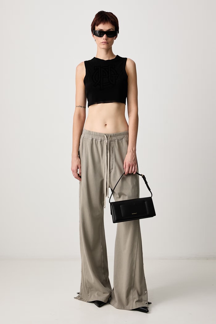 Jean Paul GAULTIER JPG Logo crop top damski 26.04.W.TO542.M000 czarny AW26