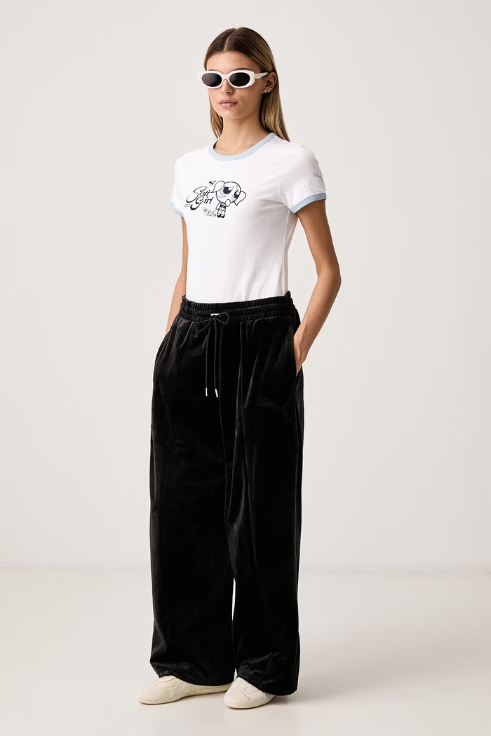 Puma T-shirt damski bawełniany z elastanem PUMA X POWER PUFF GIRLS 638886 biały AW26