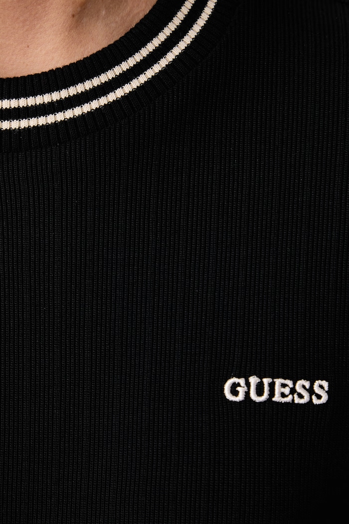 T-shirt γυναικείο βαμβακερό MURIEL Guess μαύρο V6BP17.K7351