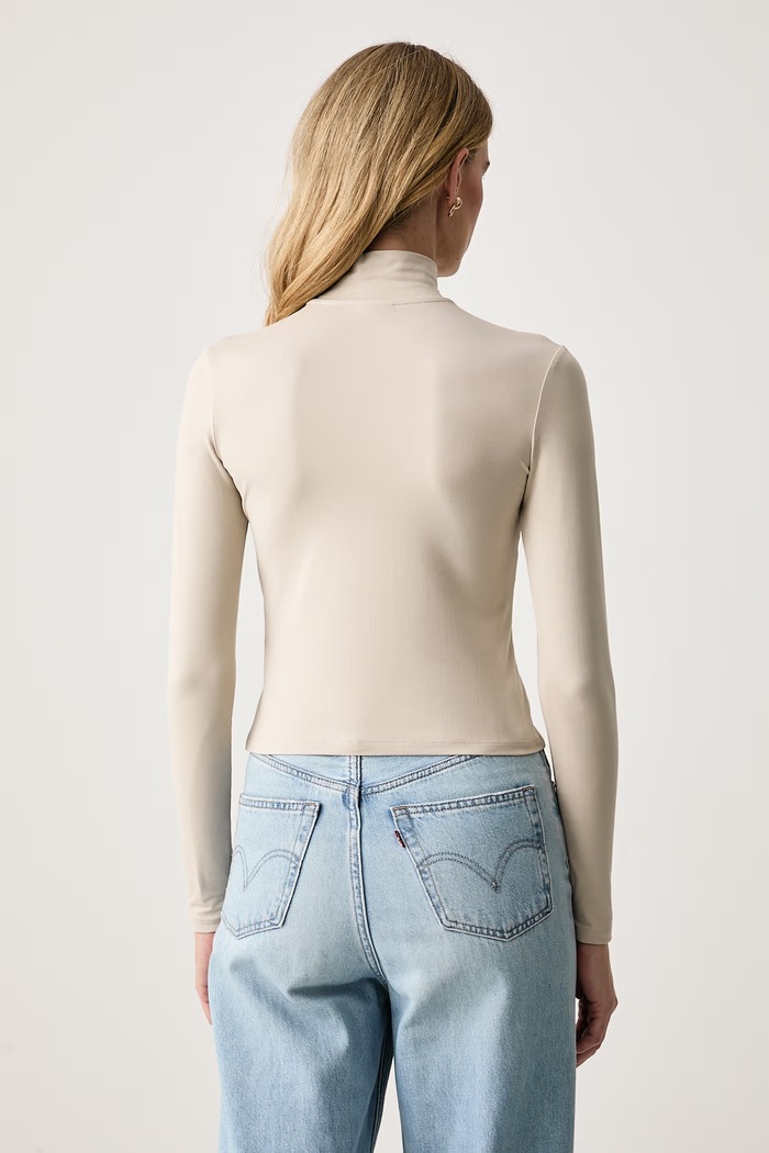 Odzież Guess Longsleeve damski ELIRA V6BP13.K6933 beżowy