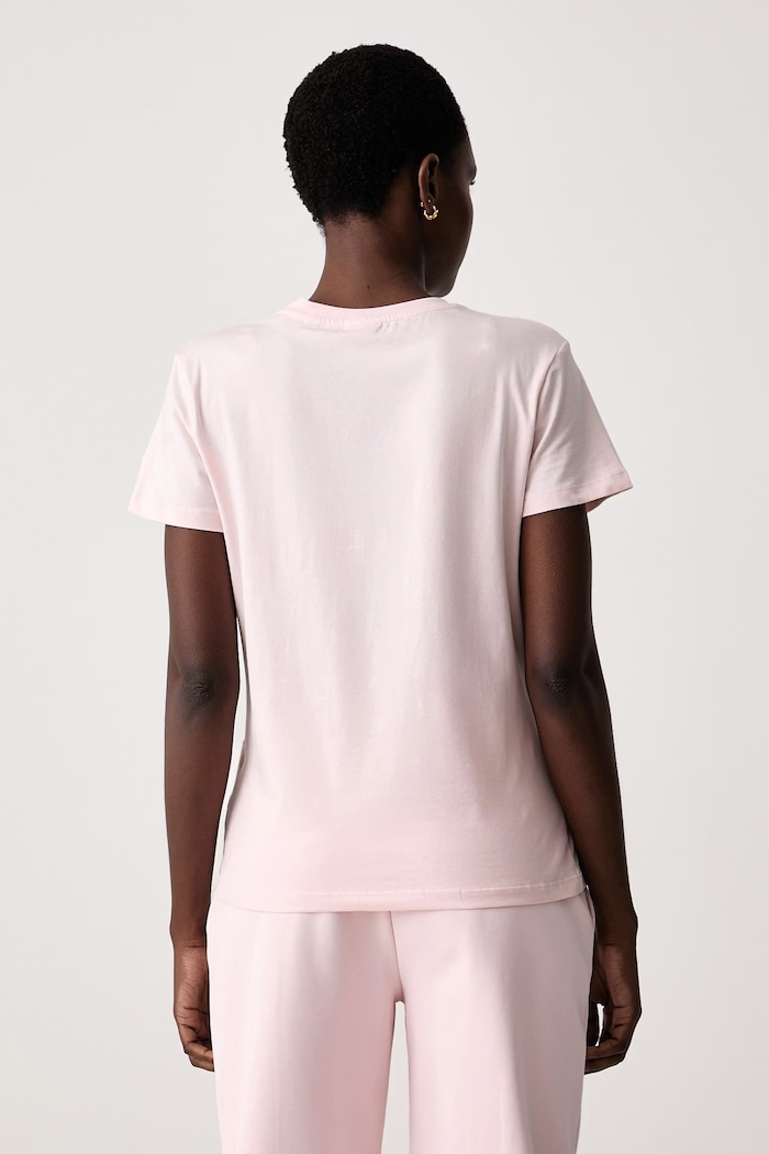 Îmbrăcăminte Guess Tricou pentru femei cu bumbac FABRIZIA V6BI20.K6751 roz