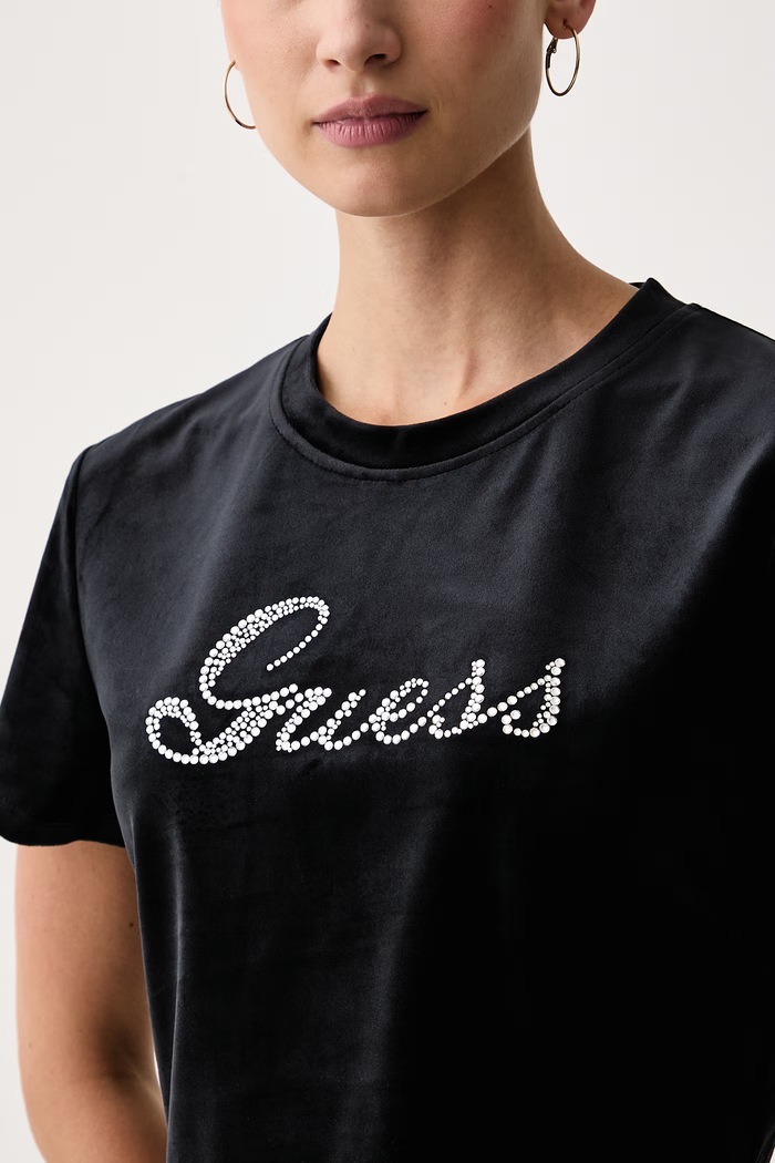 Oblečenie Guess Tričko dámske AMALIA V6BI10.K6306 čierna