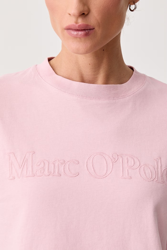 Marc O'Polo T-shirt damski bawełniany 5000012922 różowy