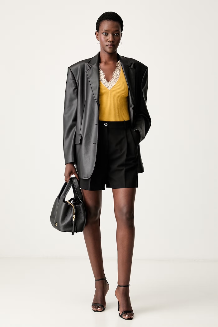Pinko pleten top ženski z volno 107266.A3I0 rumena AW26