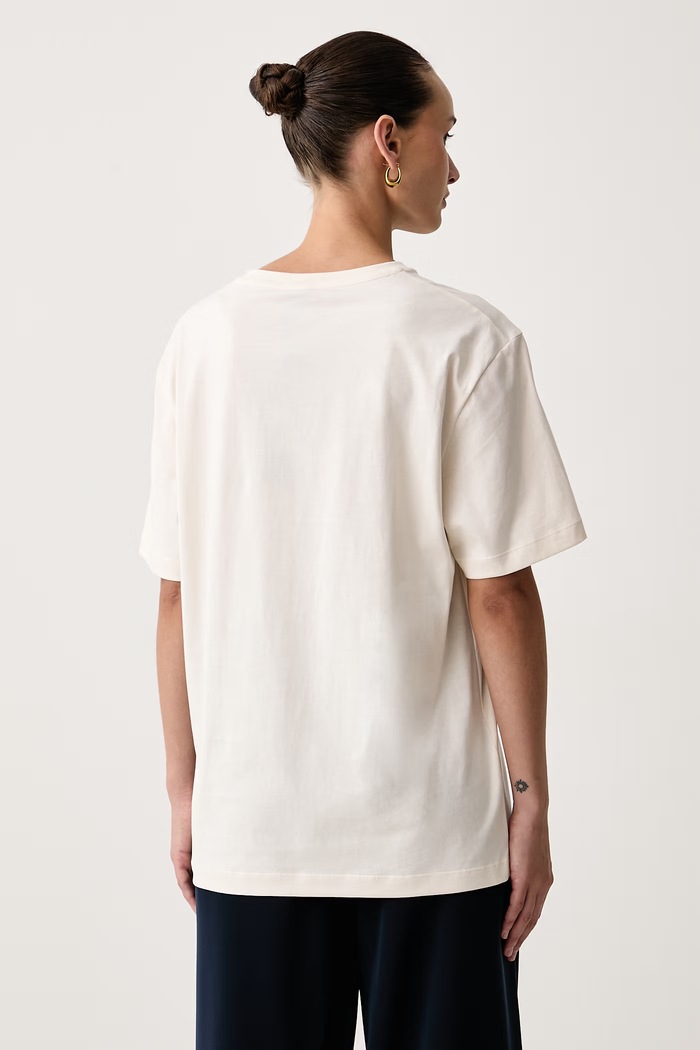 Pinko Tricou pentru femei din bumbac 105526.A3JP bej AW26