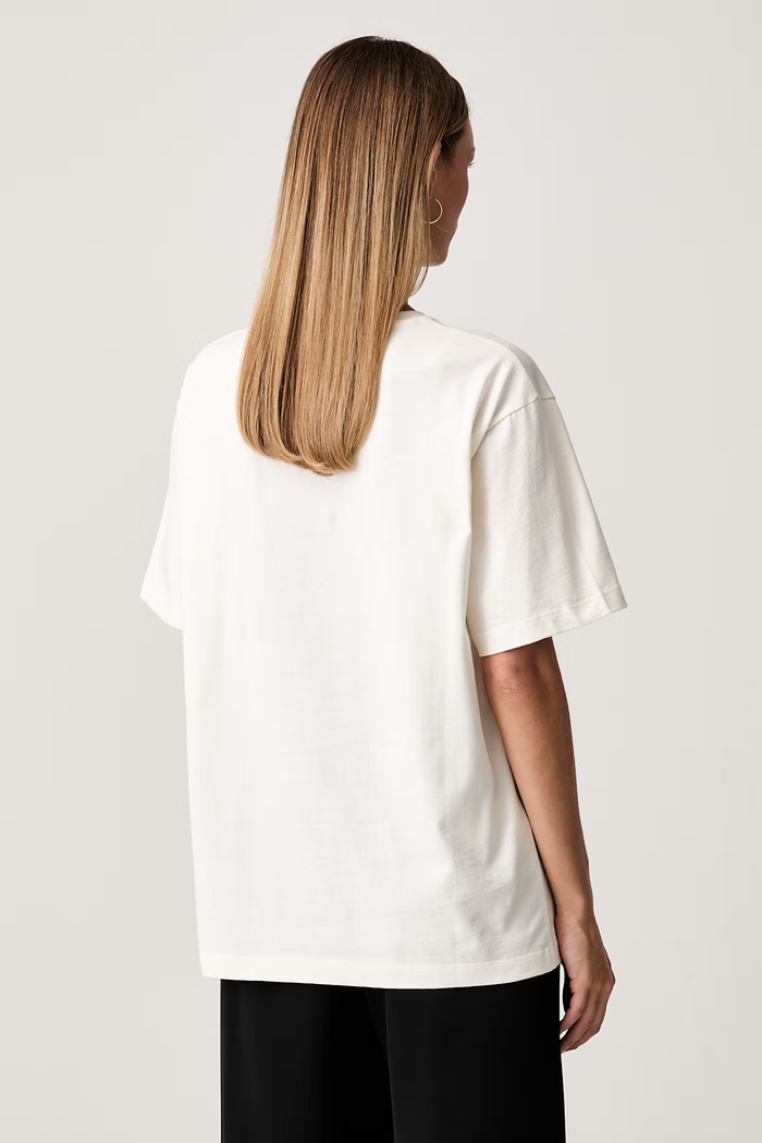 Odzież Pinko T-shirt damski bawełniany 105526.A3HQ beżowy