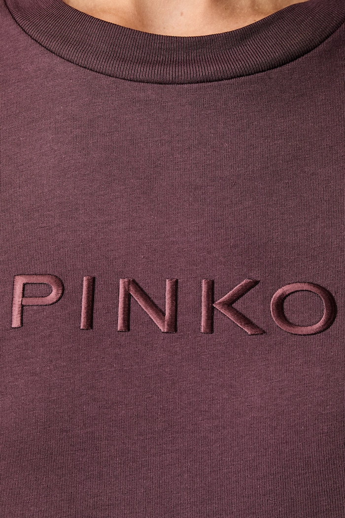 Pinko kratka majica ženska bombažna 101752.A3HN bordo