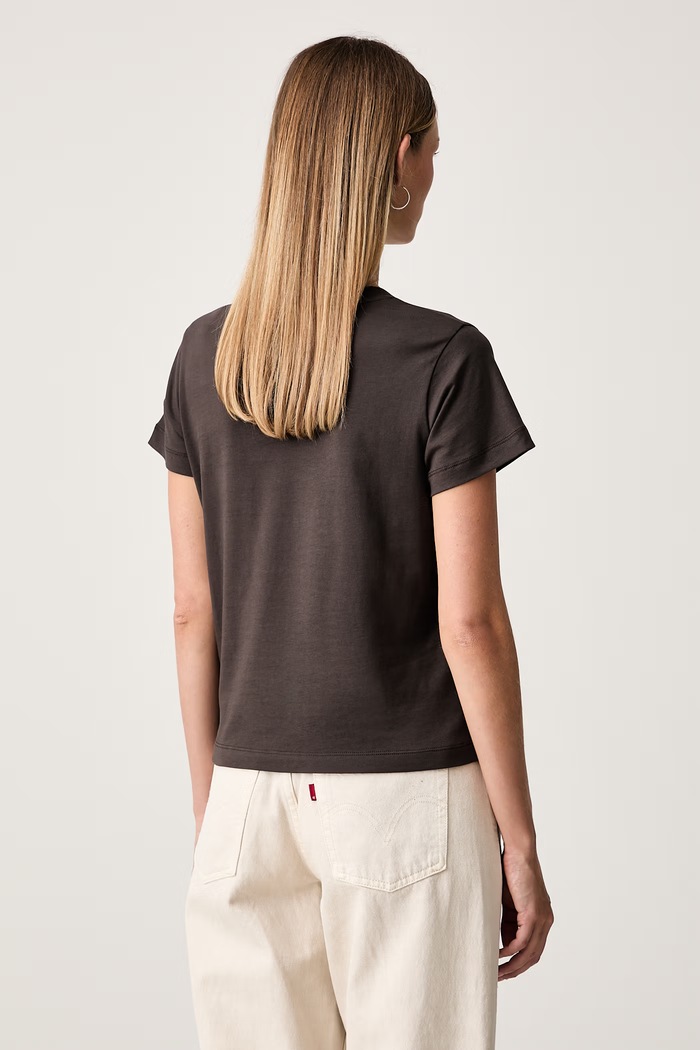 Odzież Pinko T-shirt damski bawełniany 100373.A3HK brązowy