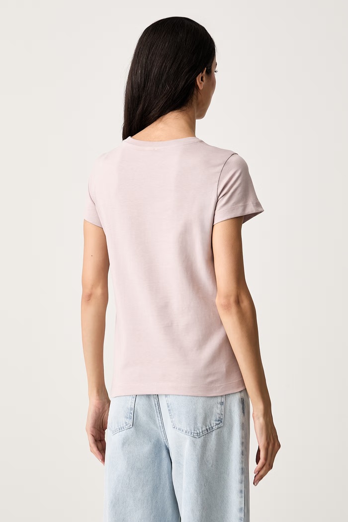 Odzież Pinko T-shirt damski bawełniany 100355.A3HM różowy