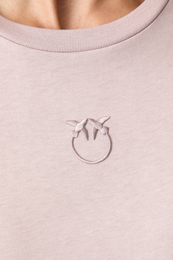 Pinko T-shirt damski bawełniany 100355.A3HM różowy