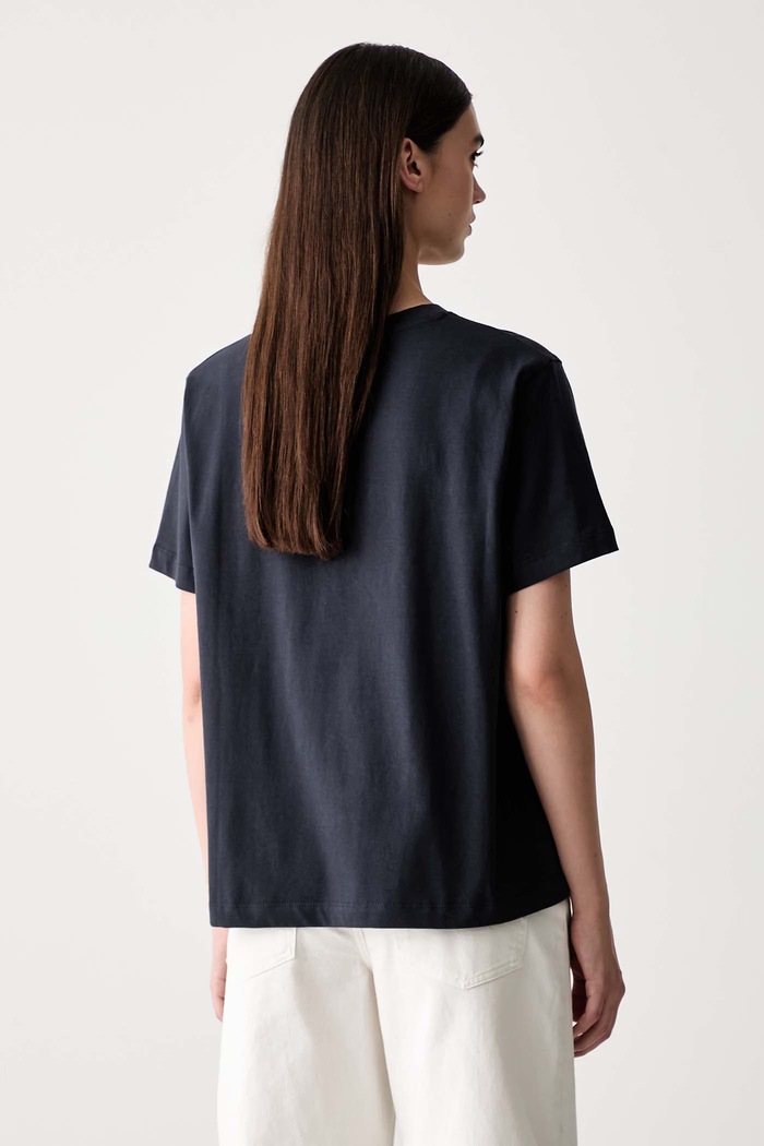 Îmbrăcăminte Barbour tricou pentru femei din bumbac cu elastan Rosalie LTS0730 bleumarin