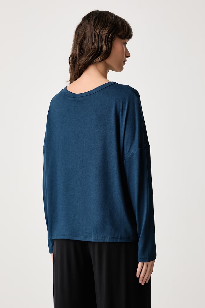 Odzież women'secret Longsleeve damski 3274545 granatowy