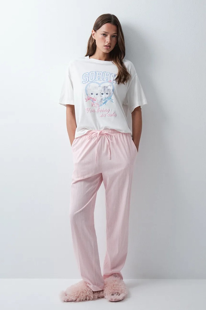 Odzież women'secret T-shirt damski bawełniany 3274526 beżowy