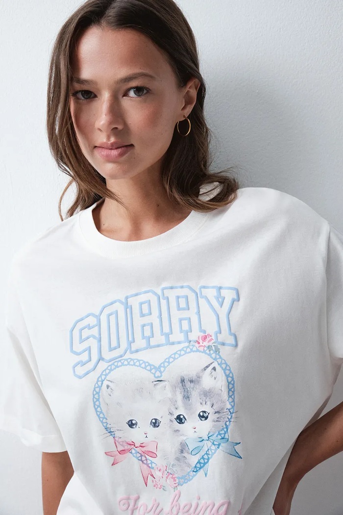 T-shirt damski bawełniany women'secret 3274526 beżowy