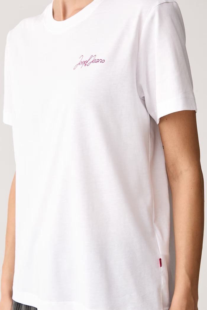 T-shirt damski bawełniany Joop! 30105350 biały