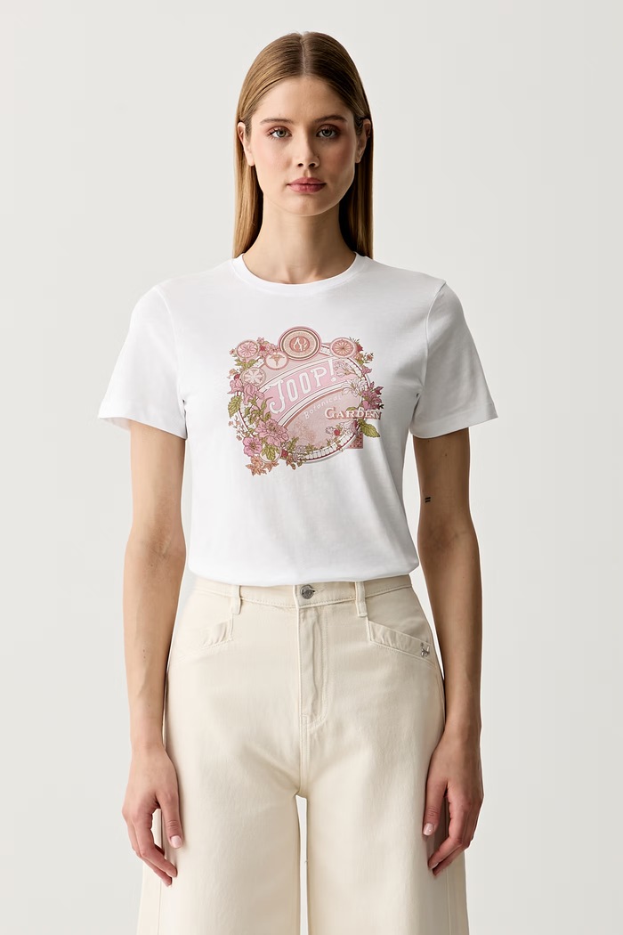 Joop! t-shirt γυναικείο βαμβακερό λευκό 30103779