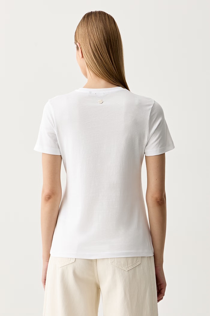 Ρούχα Joop! t-shirt γυναικείο βαμβακερό 30103779 λευκό