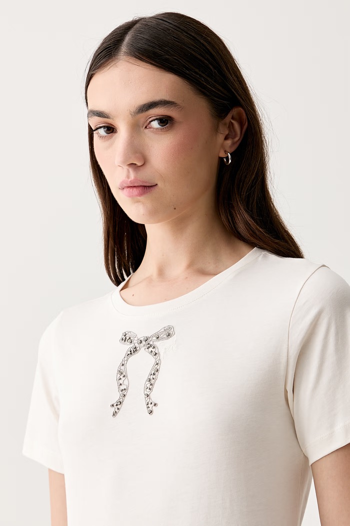 Joop! t-shirt γυναικείο βαμβακερό μπεζ 30103725