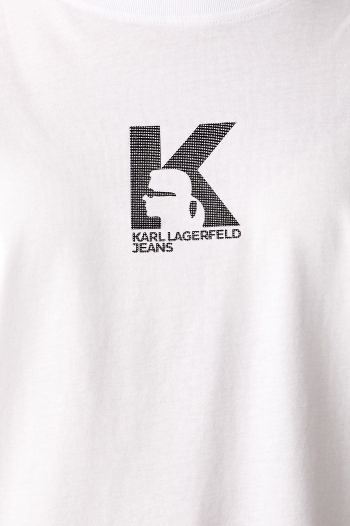 Karl Lagerfeld Jeans t-shirt γυναικείο με μοντάλ B3W17018 λευκό