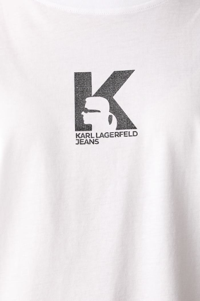 Karl Lagerfeld Jeans t-shirt γυναικείο με μοντάλ B3W17018 λευκό