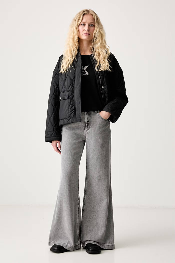 Karl Lagerfeld Jeans тениска дамска с модал B3W17018 черен AW26
