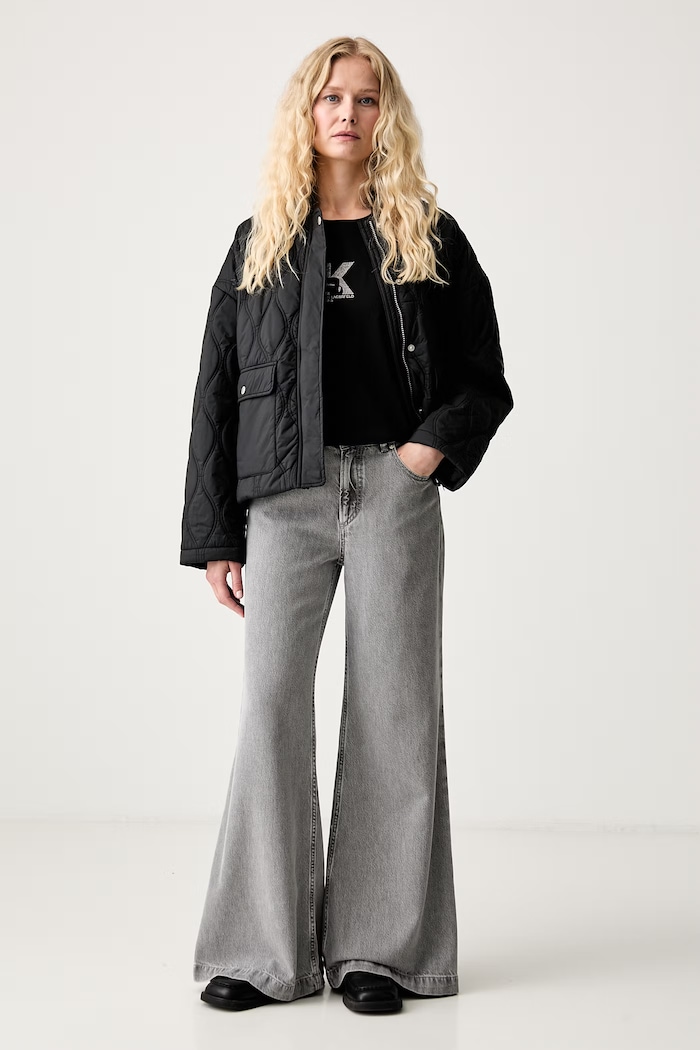 Karl Lagerfeld Jeans тениска дамска с модал B3W17018 черен AW26