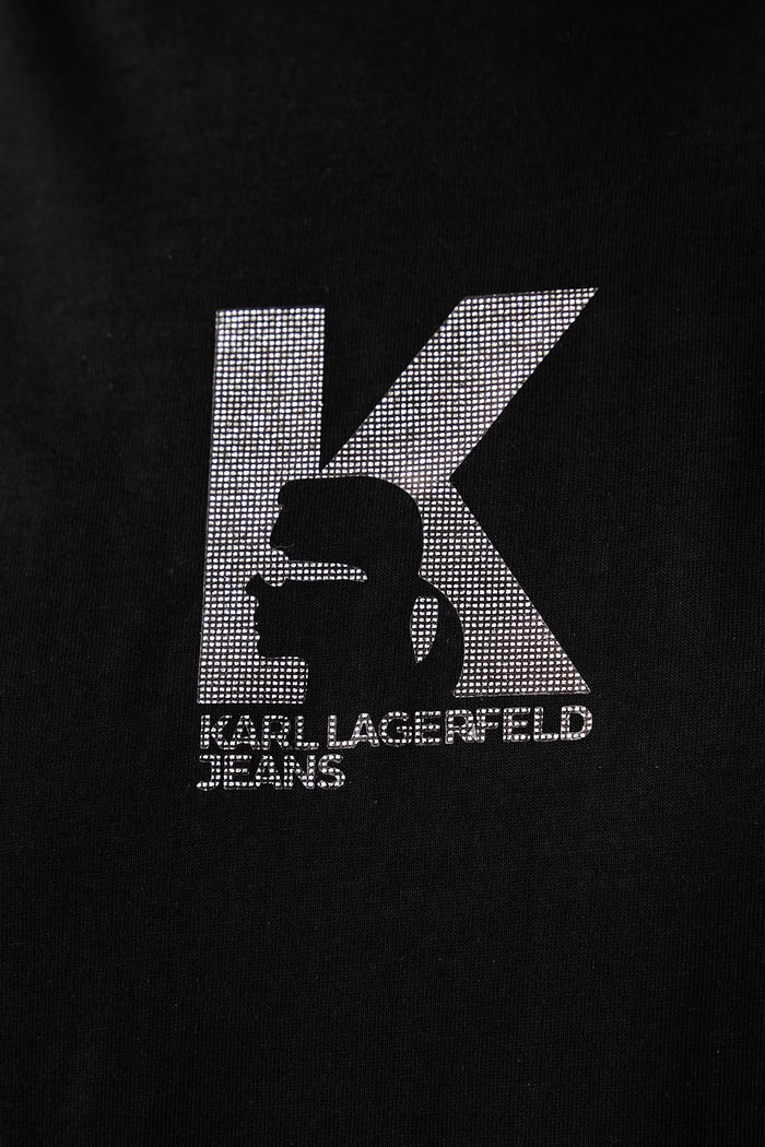Karl Lagerfeld Jeans тениска дамска с модал B3W17018 черен
