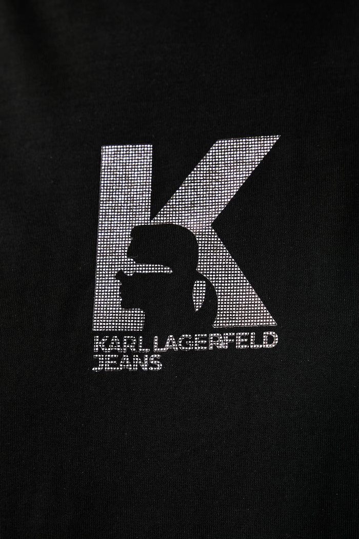 Karl Lagerfeld Jeans тениска дамска с модал B3W17018 черен