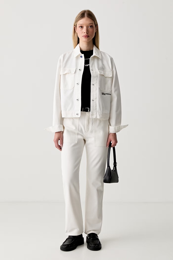 Karl Lagerfeld Jeans tričko dámské bavlněné B3W17017 černá AW26