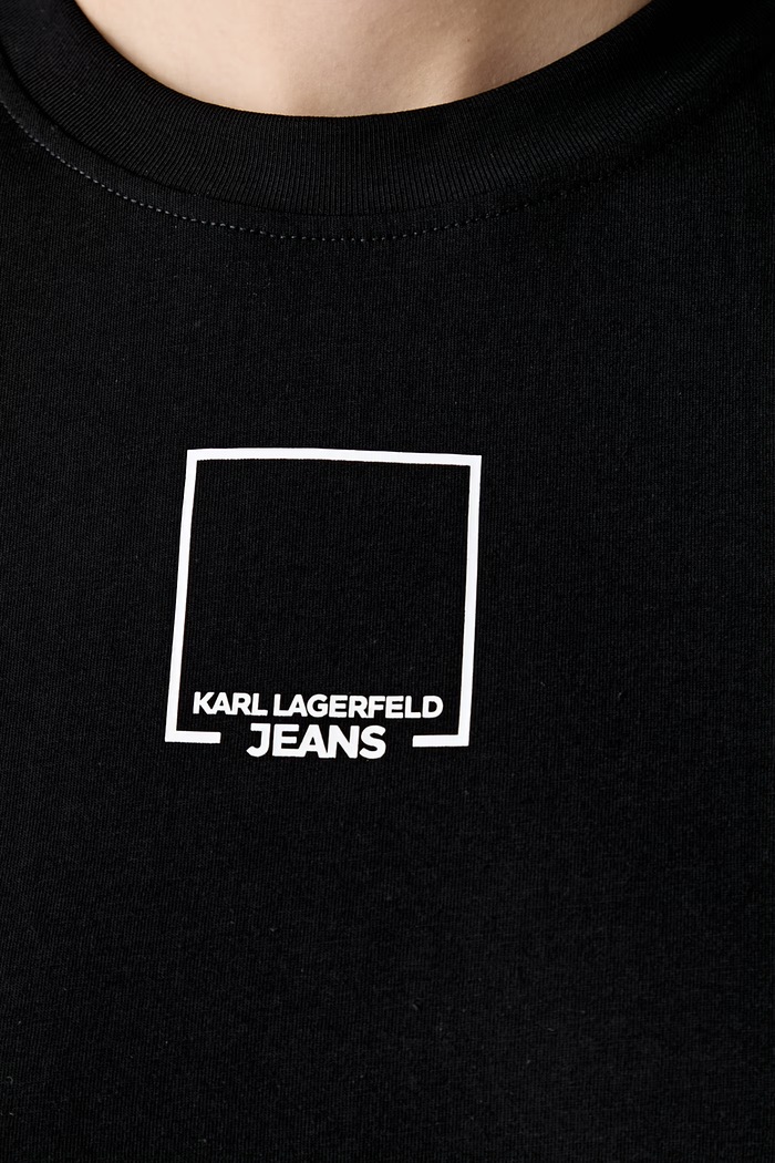 Karl Lagerfeld Jeans tričko dámské bavlněné B3W17017 černá