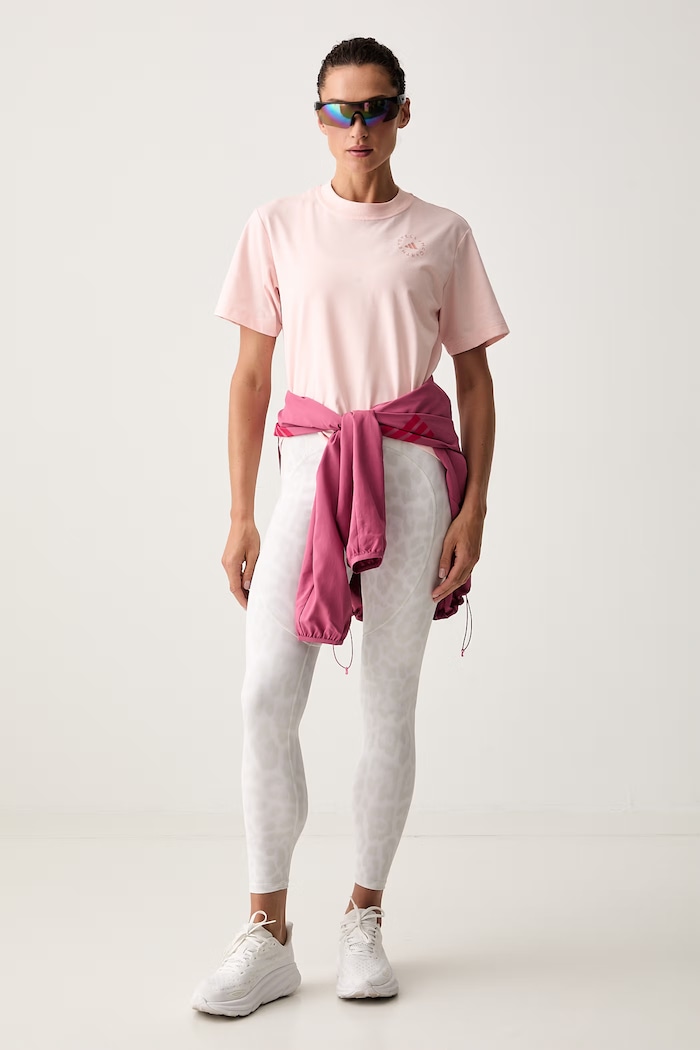 adidas by Stella McCartney T-shirt treningowy damski KY8337 różowy AW26