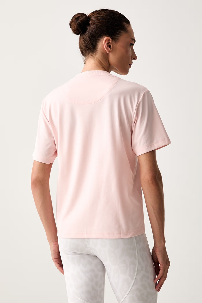 Odzież adidas by Stella McCartney T-shirt treningowy damski KY8337 różowy