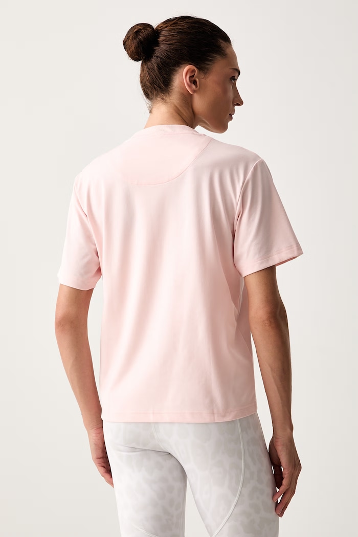 Odzież adidas by Stella McCartney T-shirt treningowy damski KY8337 różowy